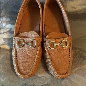 Anne Klein tan loafers. Size 8. Worn once. Excellent condition.